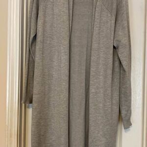 Women’s Verve Ami long gray sweater cardigan size large